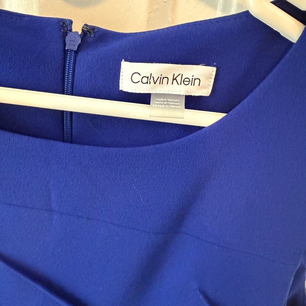 Calvin Klein Royal Blue Midi Dress - Picture 4 of 5